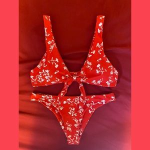 3 for $10 / Tie Front Floral Bikini